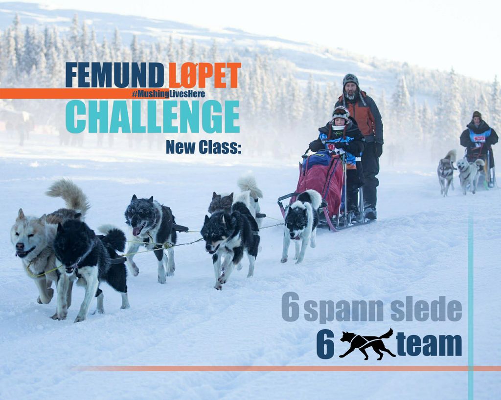 Femundløpet Challenge – nå også med 6-spann sledeklasse!