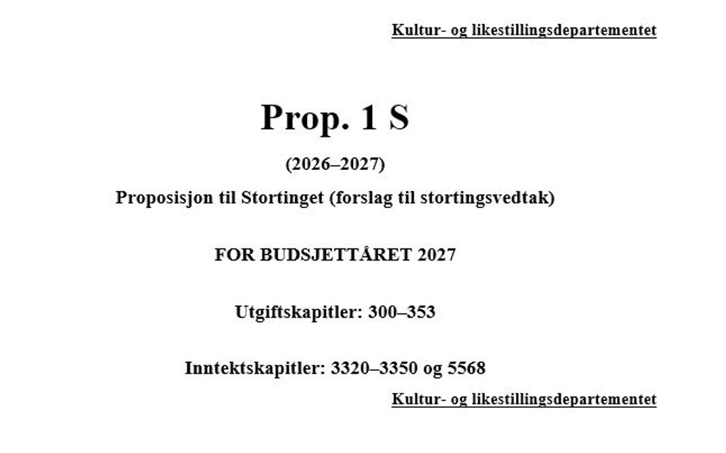 Statsbudsjettet for 2027 lagt fram - FORSLAG om videreføring av støtte til Femundløpet