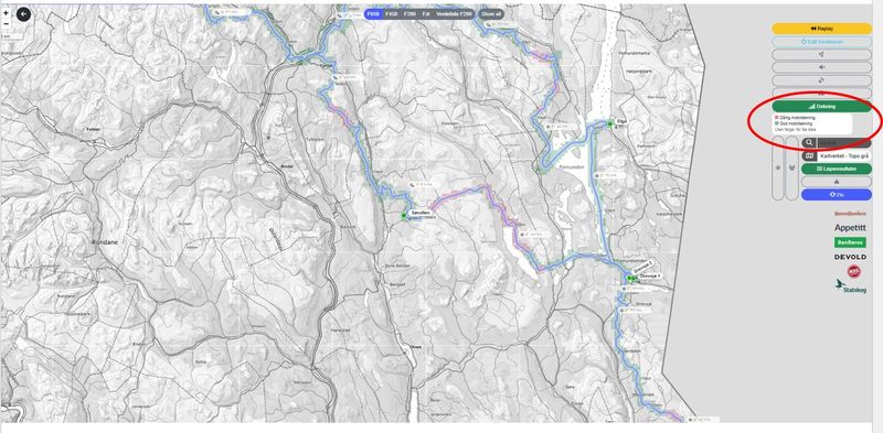 Tracking-kart - visning av områder med dårlig mobildekning