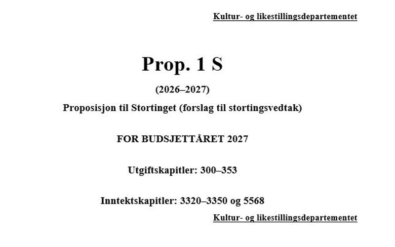 Statsbudsjettet for 2027 lagt fram - FORSLAG om videreføring av støtte til Femundløpet
